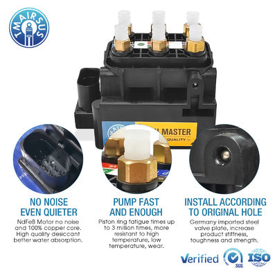 Blok katup Untuk Audi A6C7 A8D4 Bentley Mulsanne Solenoid Valve 4H0616013 4G0616005C 4H0616005C Komponen Suspensi Udara Kompresor Pompa Bagian