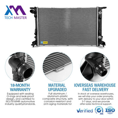 TECH MASTER Sistem pendinginan otomatis Radiator 95B12251 95812125110 untuk Porsche Macan Cayenne Audi Q7